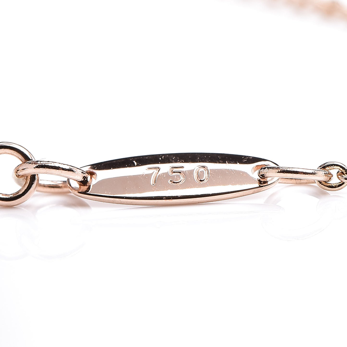 18K Rose Gold Diamond .08ct Elsa Peretti Diamonds by the Yard Bracelet