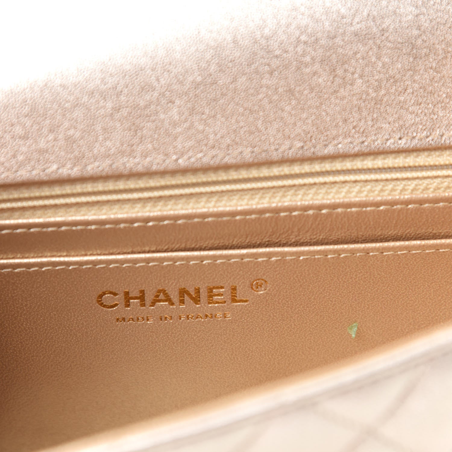 Chanel Metallic Lambskin Quilted Mini Rectangular Flap Gold 8 of 11