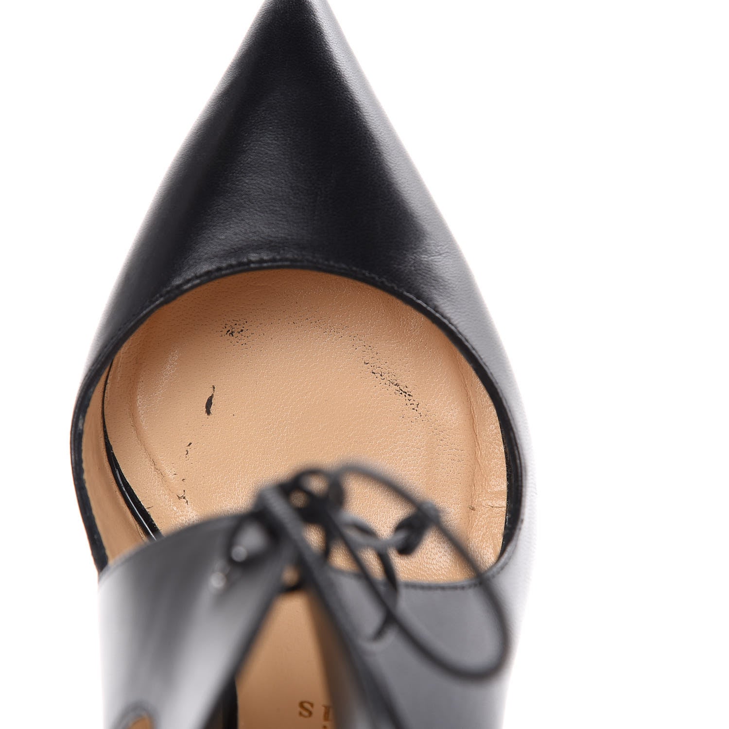 Christian Louboutin Suede Kid Ferme 100 Pumps 37 Black 12 of 12