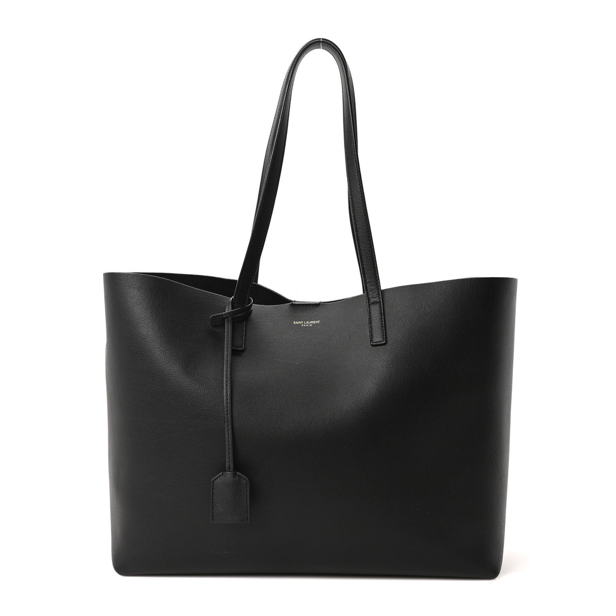 Calfskin Large Shopping Tote Black