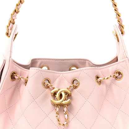 Chanel Caviar Quilted Mini Chanel 25 Handbag Light Pink 7 of 9