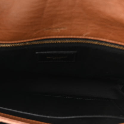 Saint Laurent Crinkled Calfskin Matelasse Monogram Medium Niki Chain Satchel Caramel 5 of 11
