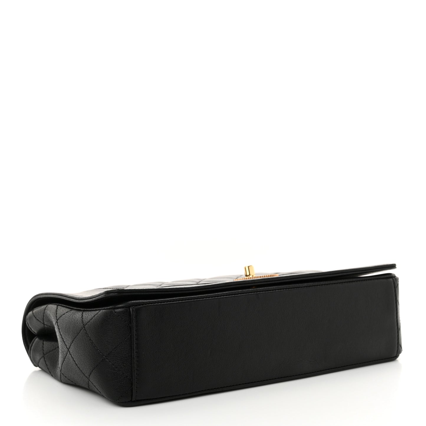 Sheepskin Quilted Vintage Mademoiselle Flap Black