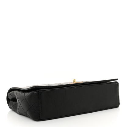 Chanel Sheepskin Quilted Vintage Mademoiselle Flap Black 4 of 13