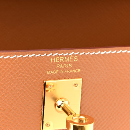 Hermes Epsom Kelly Sellier 25 Gold 6 of 10