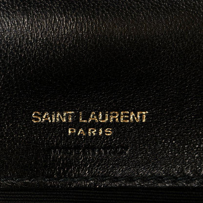 Saint Laurent Lambskin Chevron Quilted Small Loulou Black 8 of 15