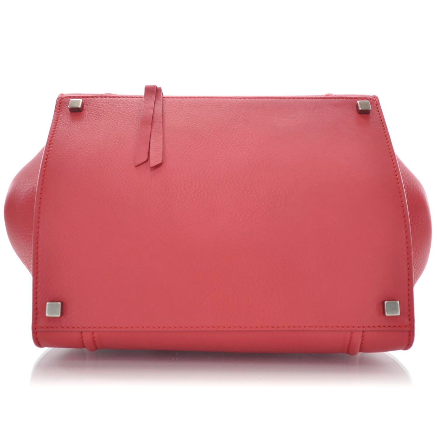 Celine Supple Calfskin Medium Phantom Luggage Vermillion 6 of 10
