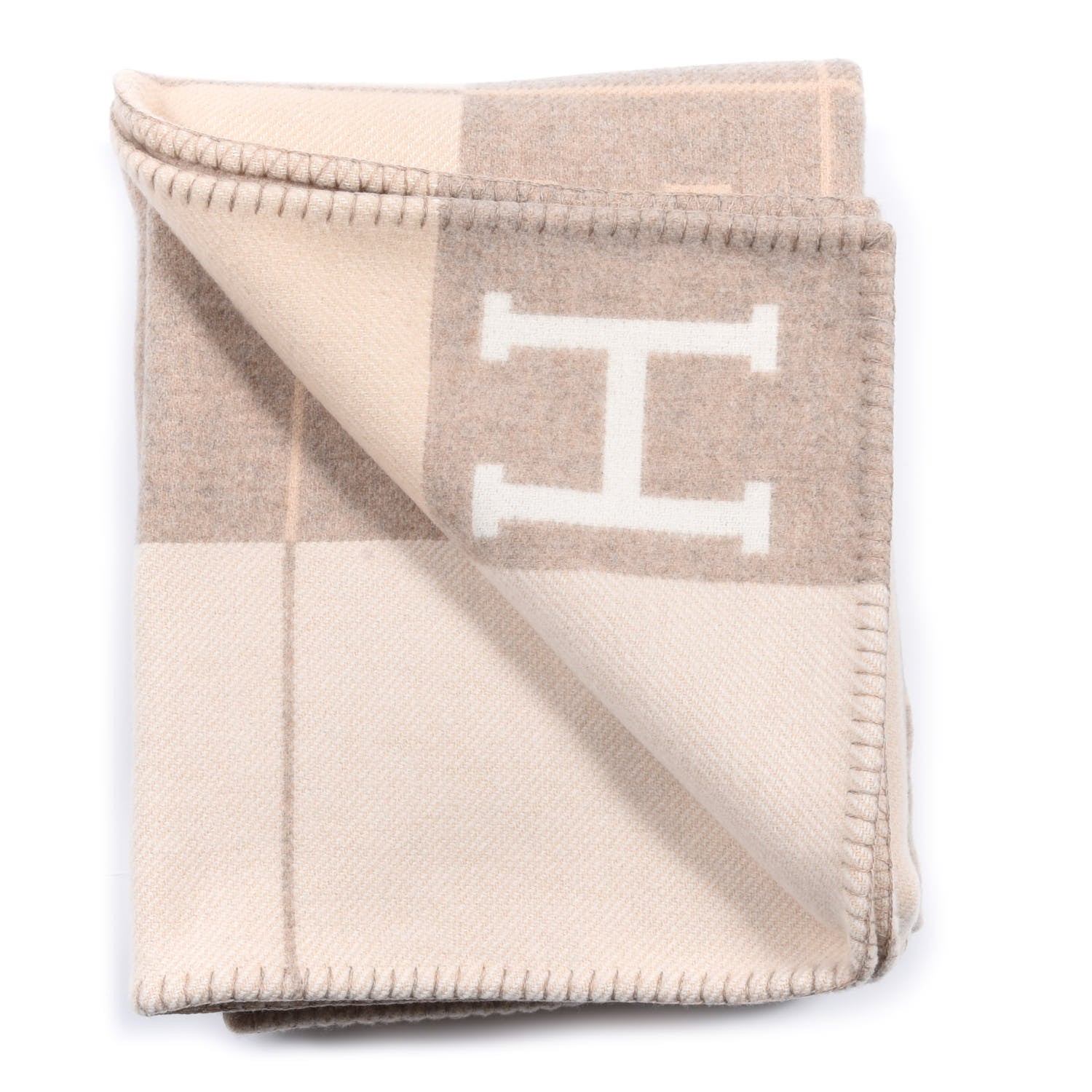 Hermes Wool Cashmere Avalon III Blanket Coco Camomille 2 of 4