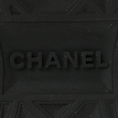 Chanel Fabric Suede CC Sneakers 40 White Light Grey Pink 8 of 9