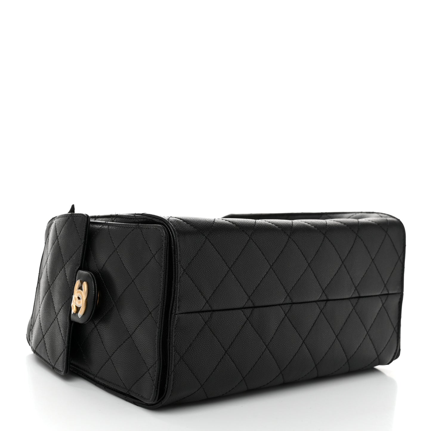 Caviar Quilted Small Chanel 25 Handbag Black
