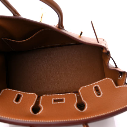 Hermes Togo Birkin 25 Gold 5 of 10