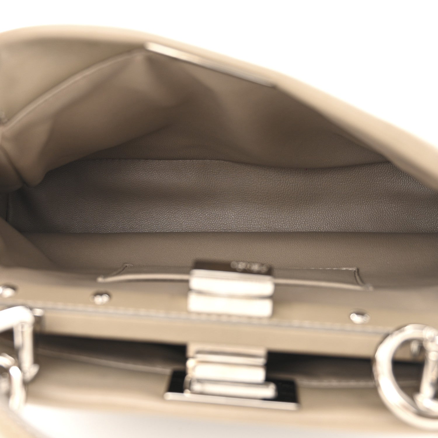 Fendi Nappa Mini Peekaboo Iconic Satchel Tortora 6 of 11