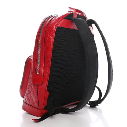 Gucci Guccissima Signature Day Backpack Hibiscus Red 5 of 17