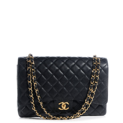 Chanel Caviar Quilted Maxi Double Flap Black 1 of 9