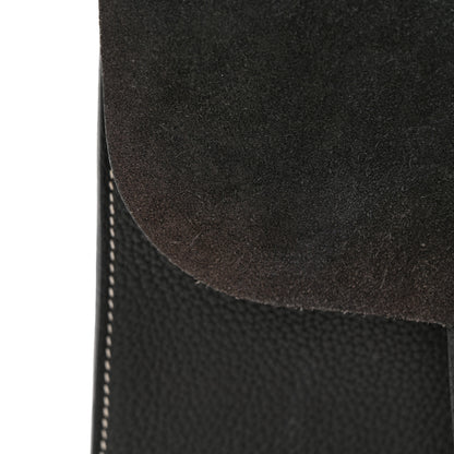 Hermes Taurillon Clemence Halzan 31 GM Black 14 of 16