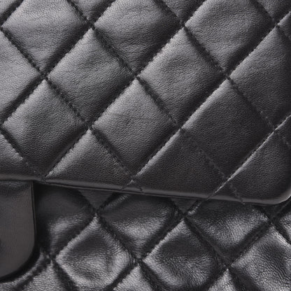 Chanel Lambskin Quilted Medium Double Flap Black 13 of 13