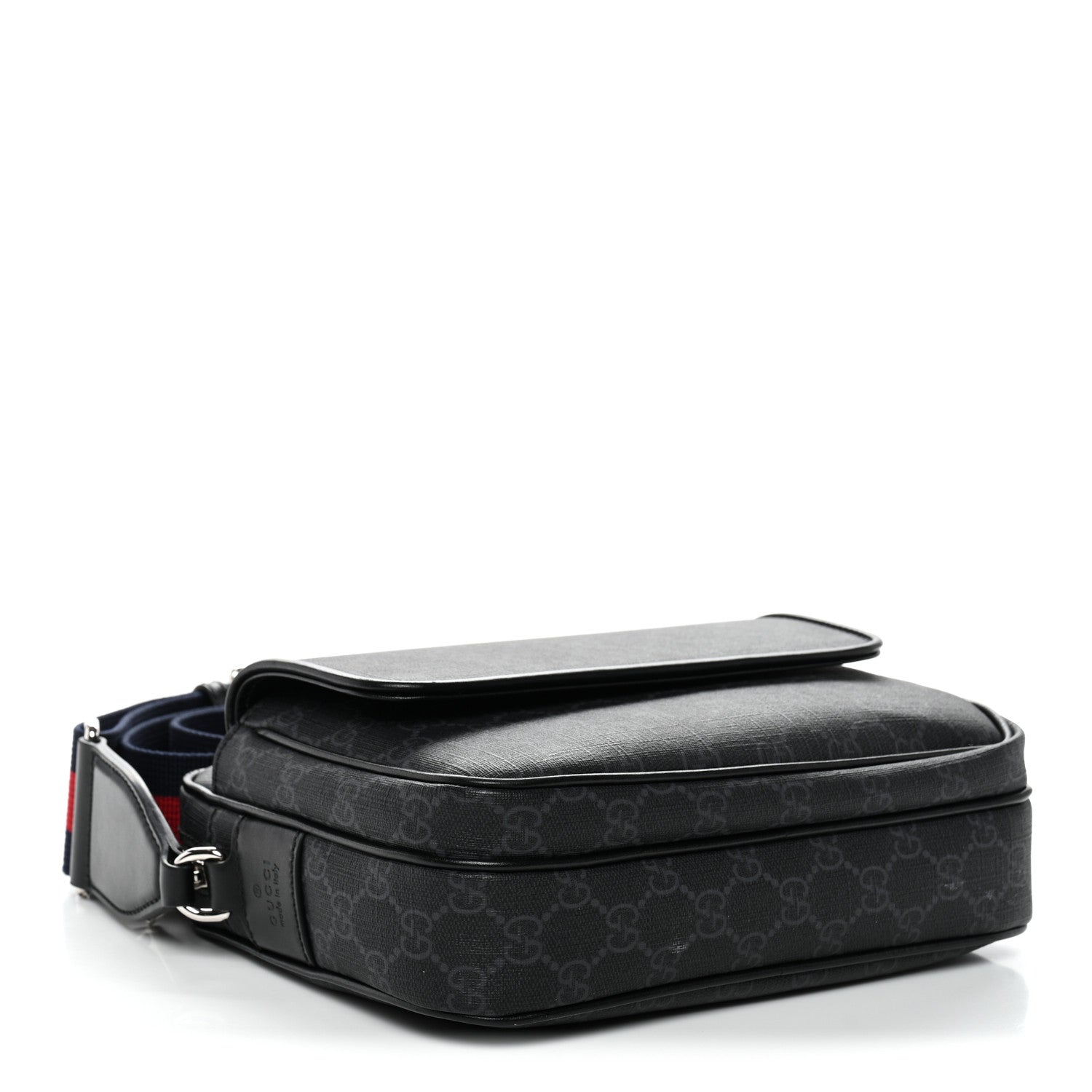 Gucci GG Supreme Monogram Small Crossbody Bag Black 4 of 10