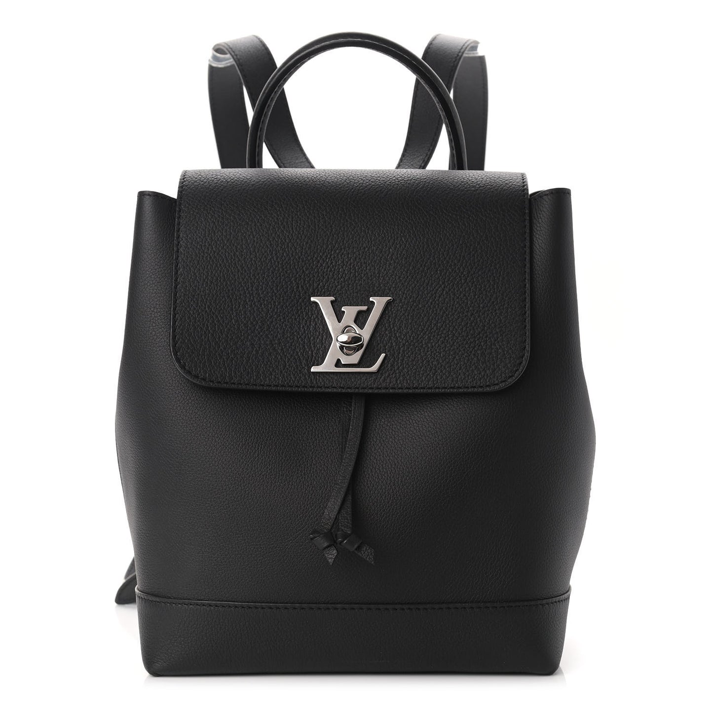 Calfskin Lockme Backpack Black