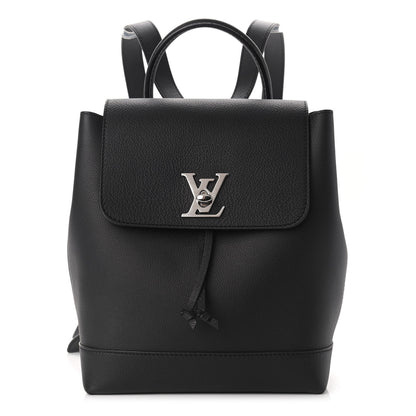 Louis Vuitton Calfskin Lockme Backpack Black 1 of 10