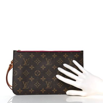 Louis Vuitton Monogram Neverfull MM GM Pochette Pivoine 2 of 9