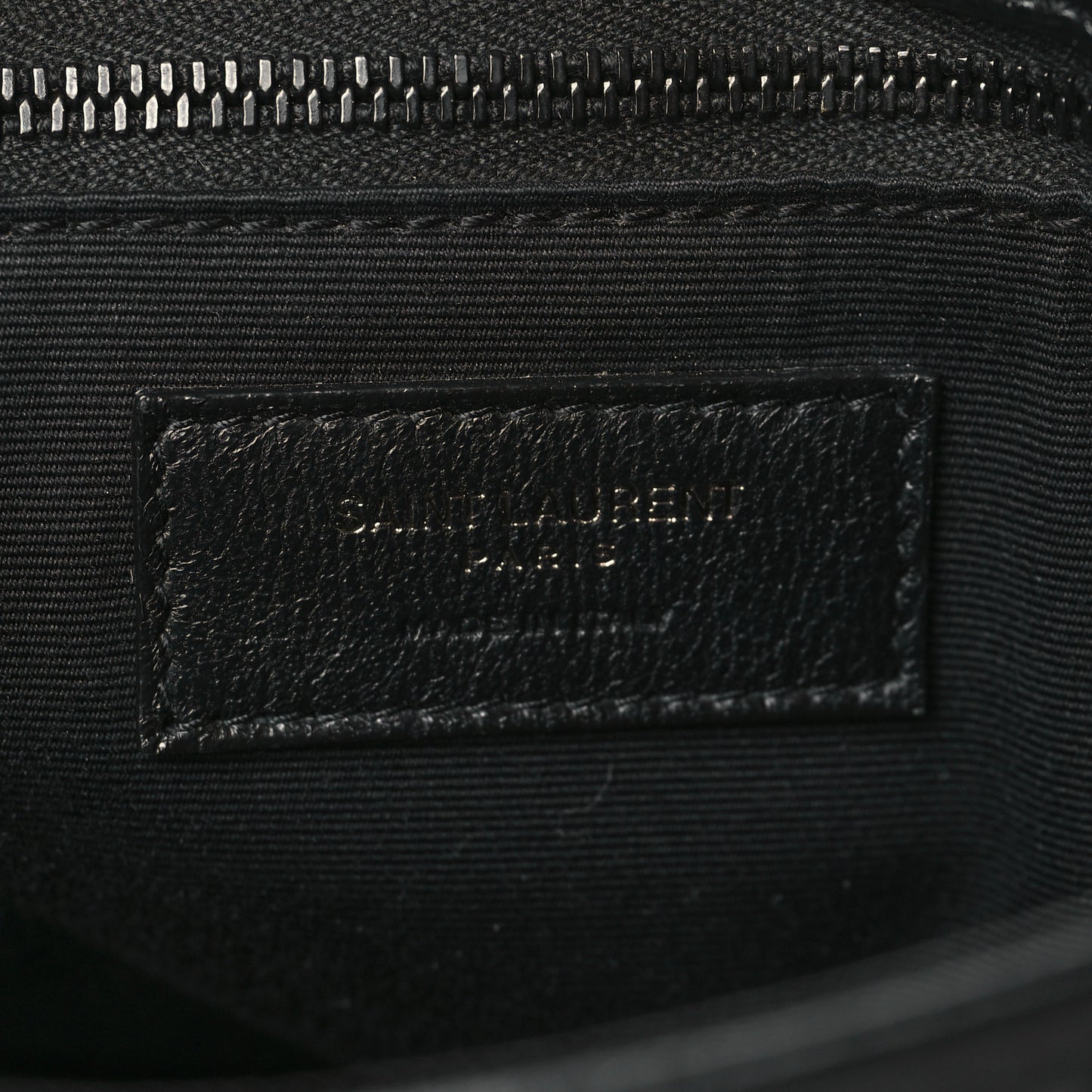 Crinkled Calfskin Matelasse Monogram Medium Niki Chain Satchel Black