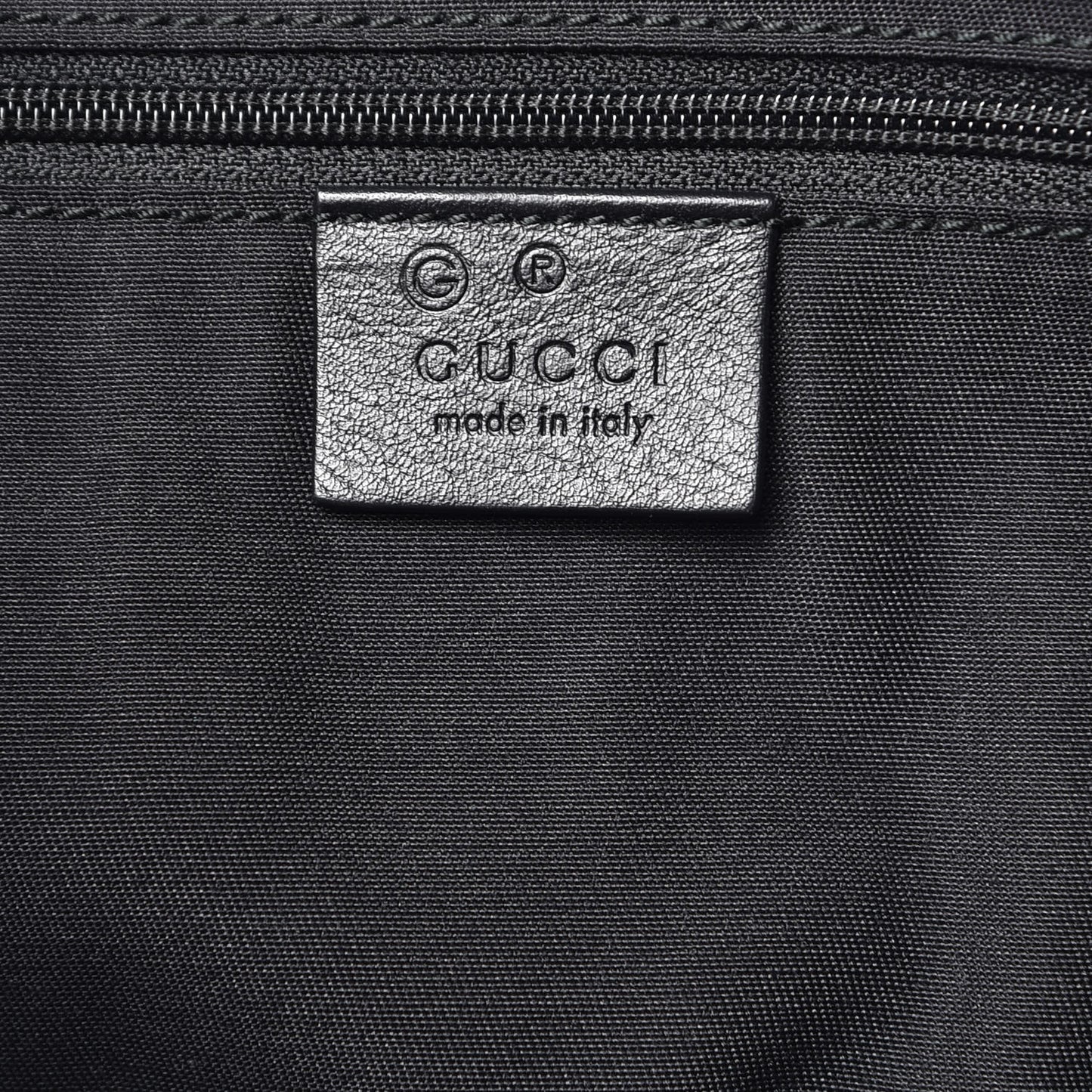Guccissima Large GG Charm Convertible Dome Satchel Black