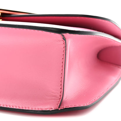 Prada Box Calfskin Triangle Embleme Flap Shoulder Bag Begonia 9 of 9