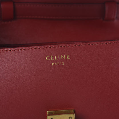 Celine Box Calfskin Small Classic Box Flap Bag Red 8 of 10