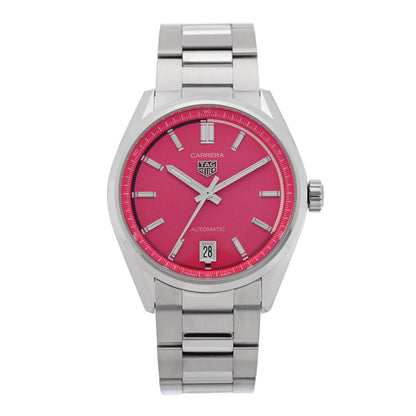 Tag Heuer Stainless Steel 36mm Carrera Date Automatic Watch Pink WBN2313 1 of 5