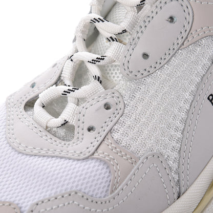 Balenciaga Fabric Mesh Mens Triple S Sneakers 39 White 10 of 24