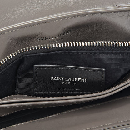 Saint Laurent Calfskin Y Quilted Monogram Toy Loulou Crossbody Bag Earth 6 of 11