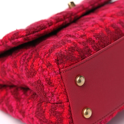 Chanel Tweed Mini Coco Handle Flap Fuchsia 9 of 14