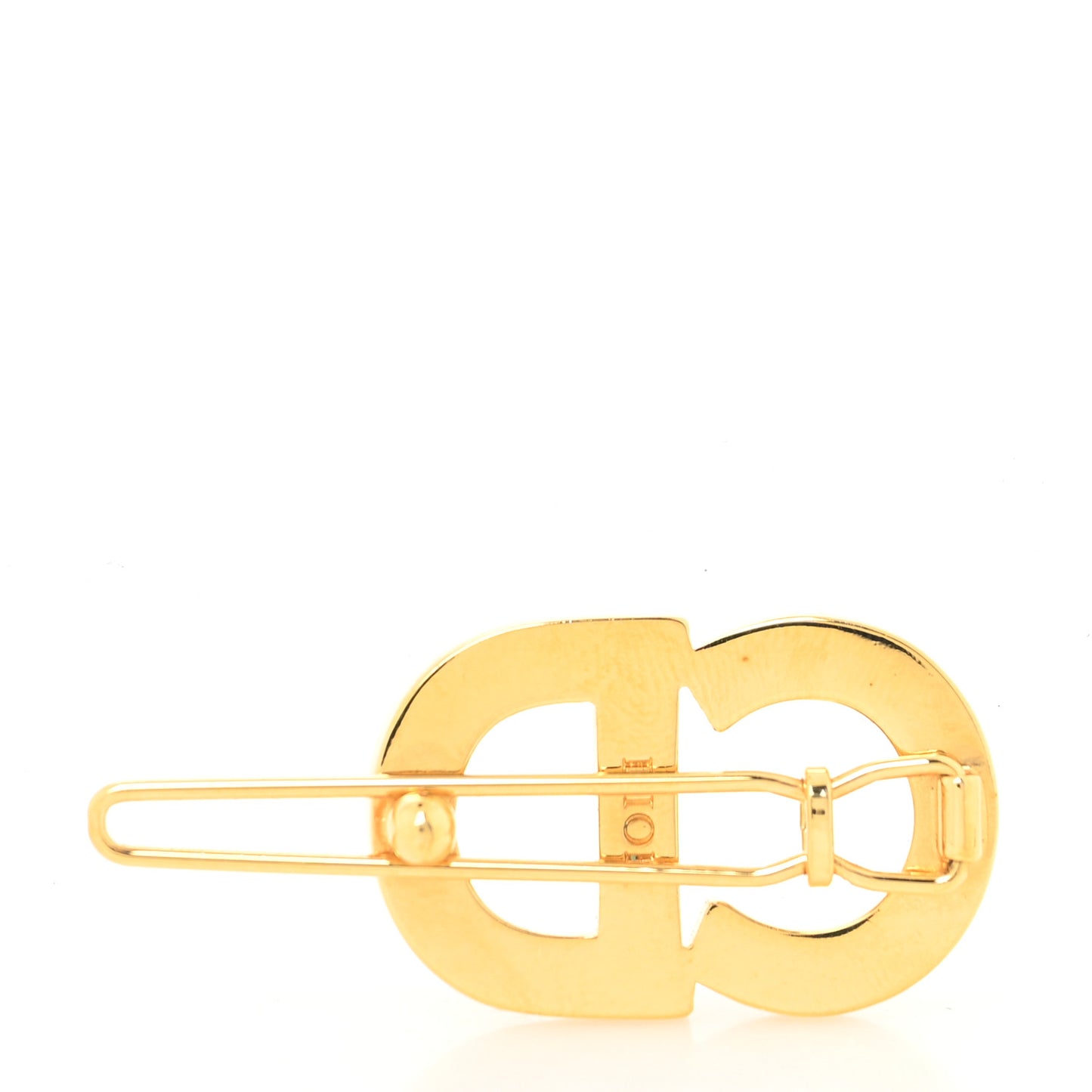 Metal Crystal Clair D Lune Barrette Gold