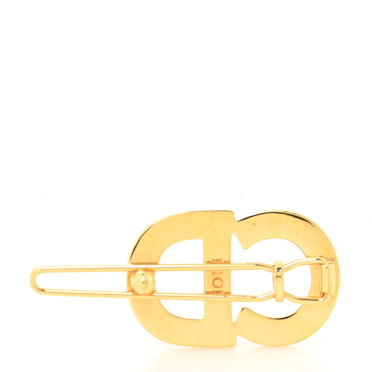 Christian Dior Metal Crystal Clair D Lune Barrette Gold 2 of 3