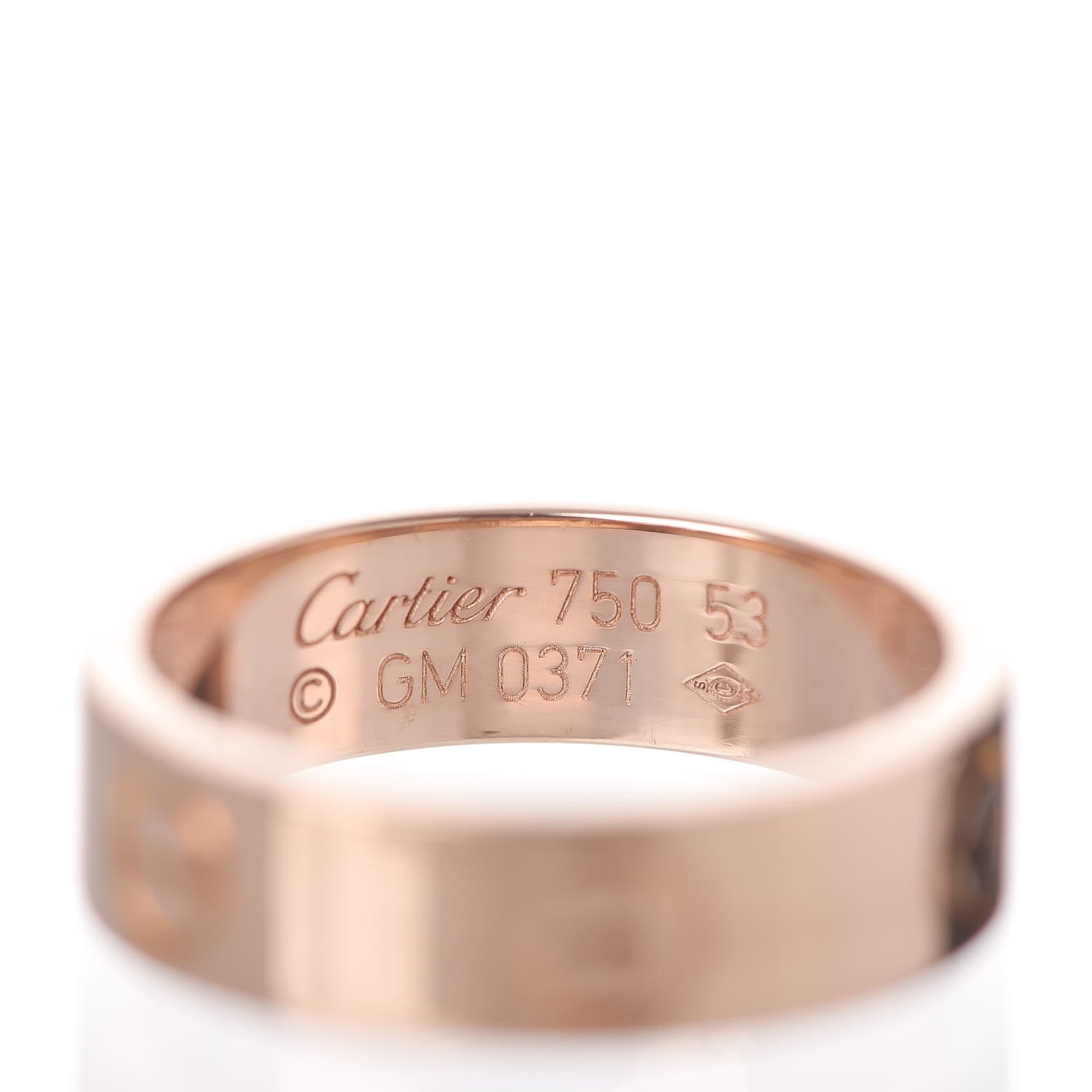 Cartier 18K Pink Gold 5.5mm LOVE Ring 53 6.25 4 of 4