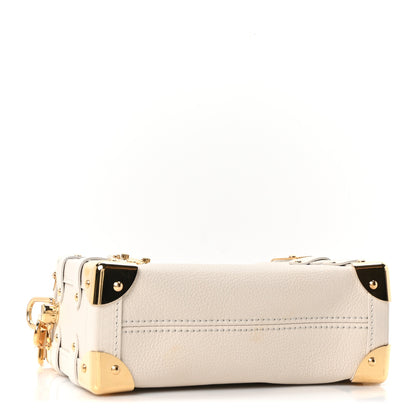 Louis Vuitton Calfskin Side Trunk PM Chalk 4 of 9