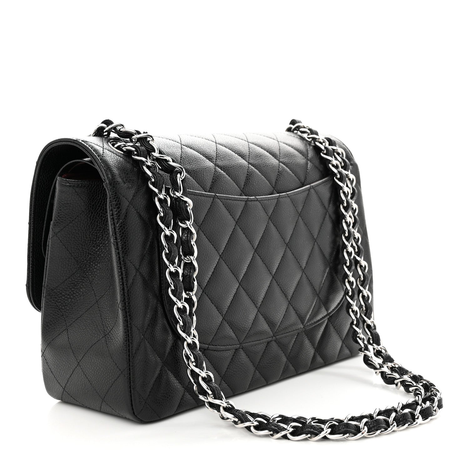 Chanel Caviar Quilted Jumbo Double Flap Black 3 of 14
