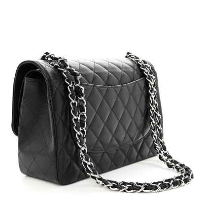 Chanel Caviar Quilted Jumbo Double Flap Black 3 of 14