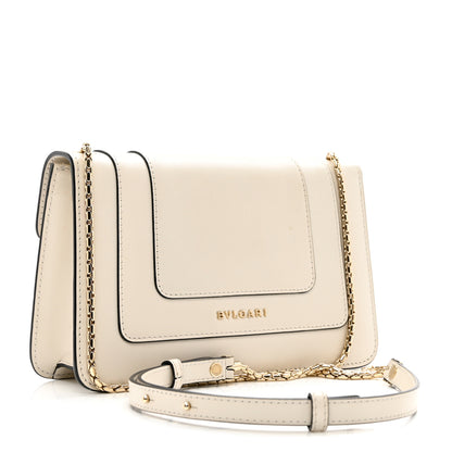Bulgari Calfskin Serpenti Forever Crossbody Bag White 4 of 10