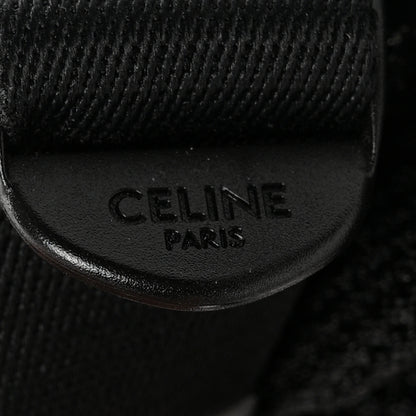 Celine Cotton Gabardine Logo Print Trekking Belt Bag Black 5 of 8