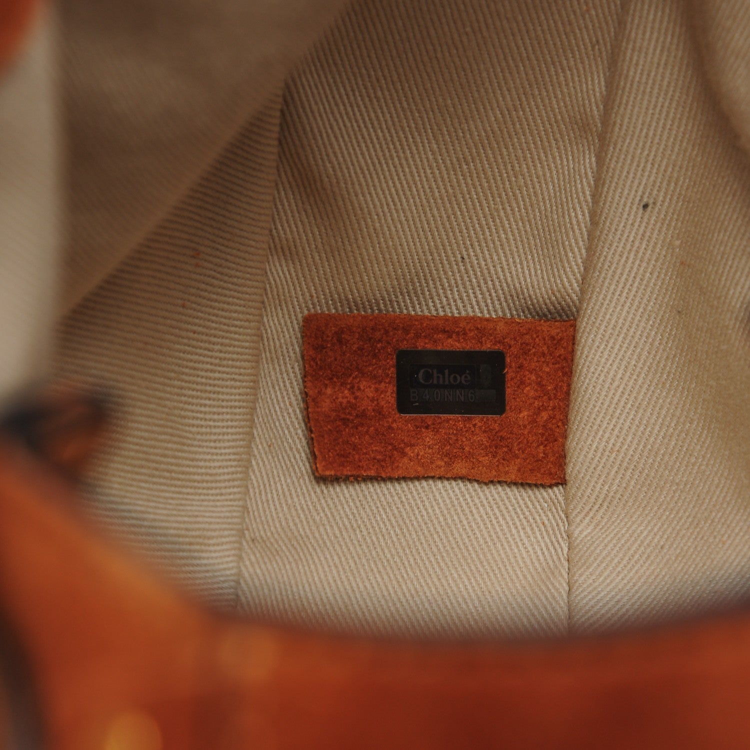 Chloe Suede Studded Small Inez Drawstring Bag Caramel 6 of 8