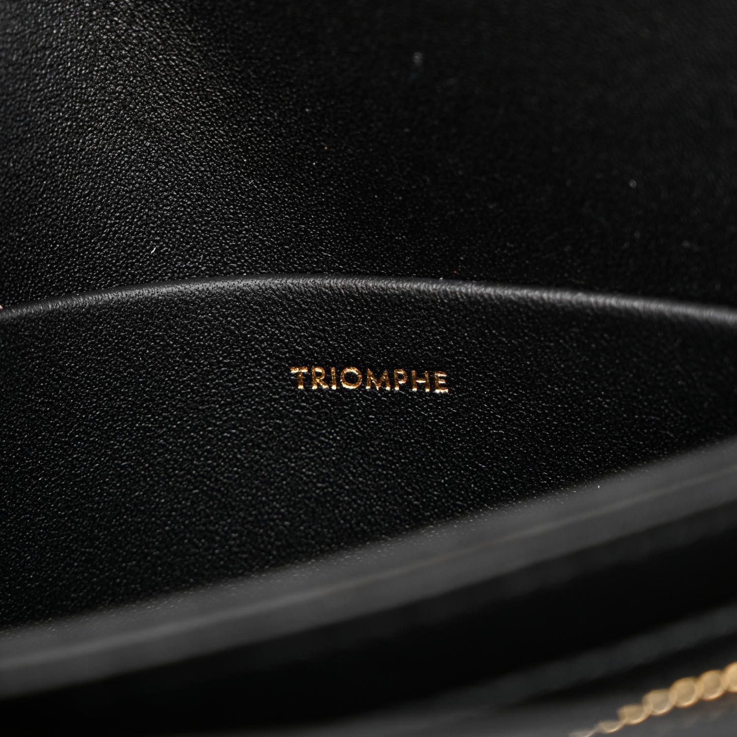 Celine Shiny Calfskin Teen Triomphe Black 9 of 15
