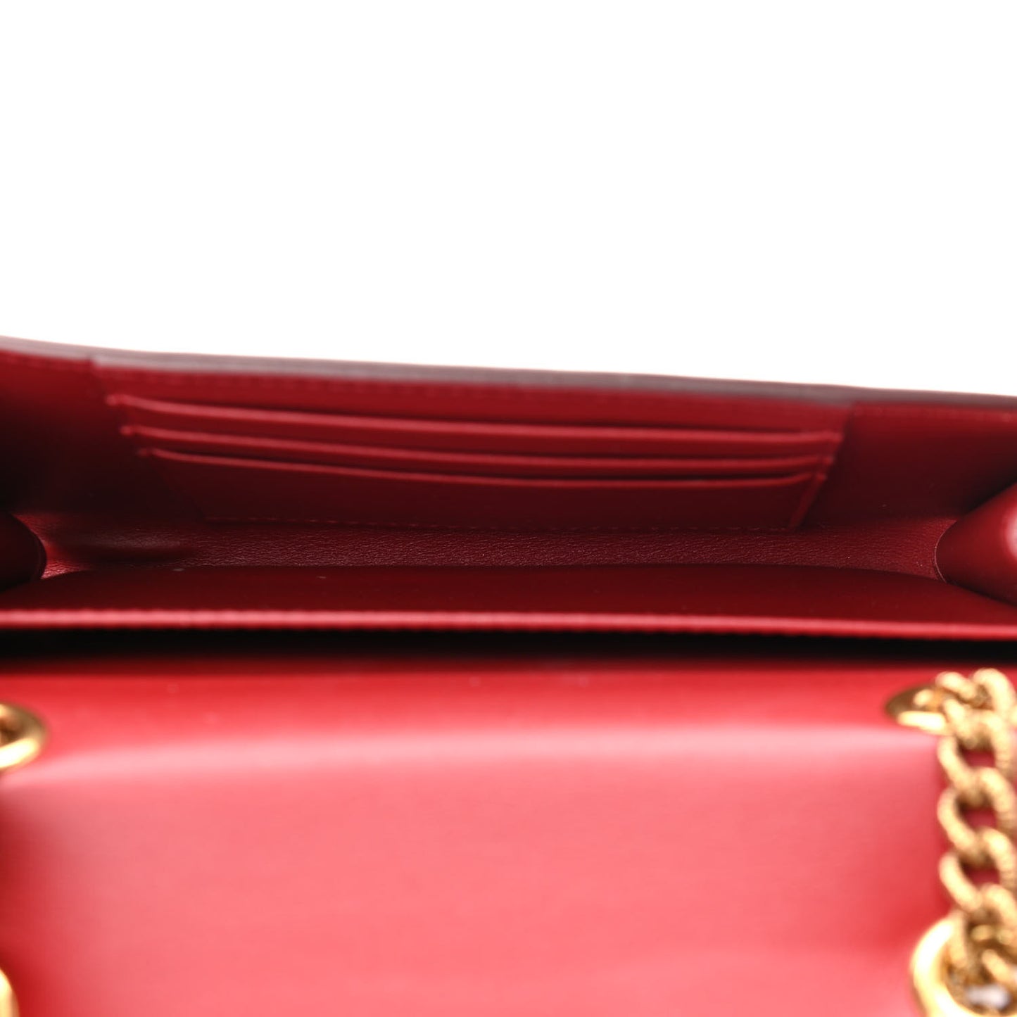 Smooth Calfskin Mini Devotion Crossbody Bag Red
