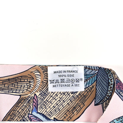 Hermes Silk Tree Of Song Twilly Rose Pale Turquoise 3 of 4