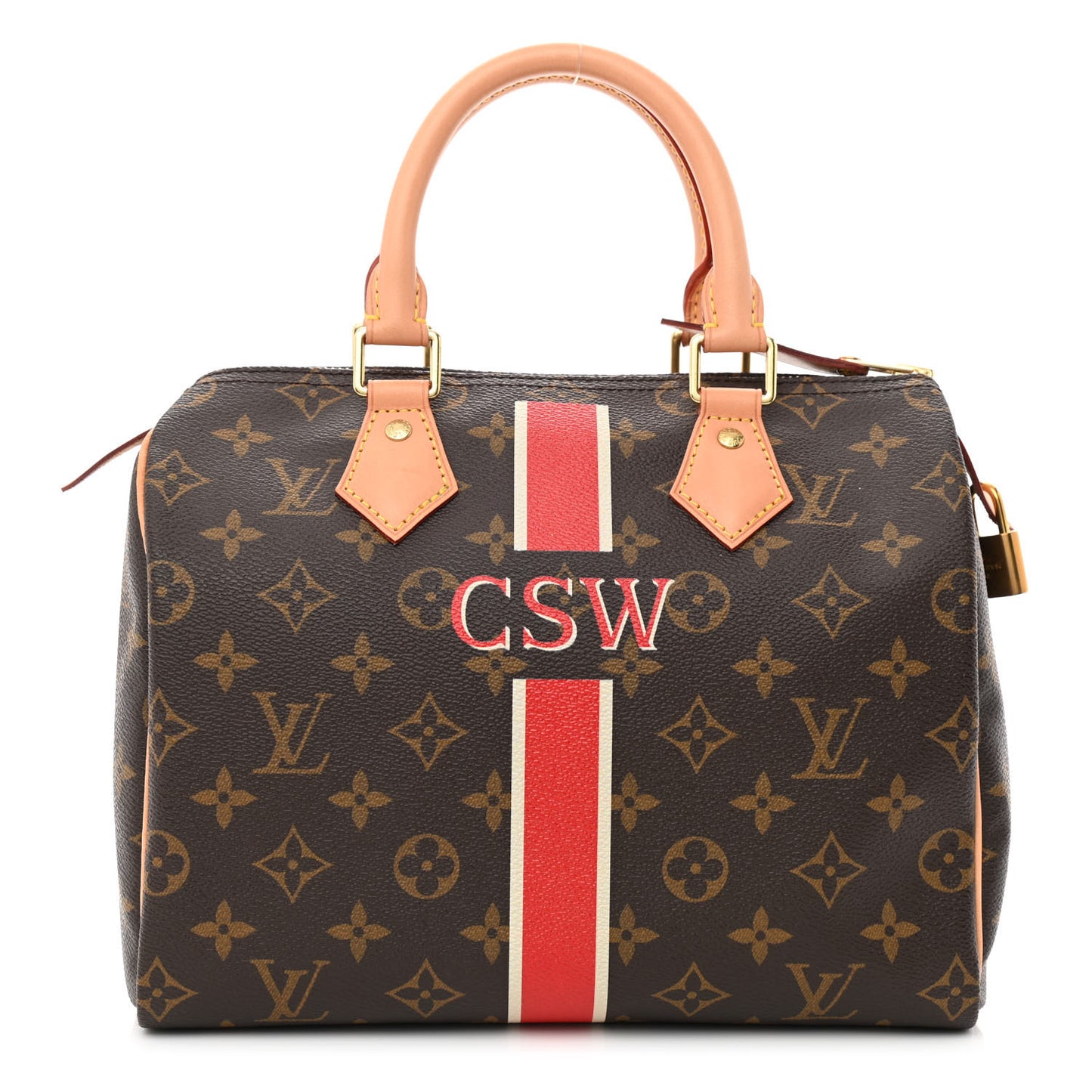 Monogram My LV Heritage Speedy 25 Fuchsia White