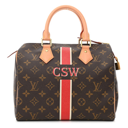 Louis Vuitton Monogram My LV Heritage Speedy 25 Fuchsia White 1 of 10
