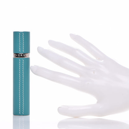 Hermes Milo Lambskin Refillable Bottle and Case Bleu Paon 2 of 7