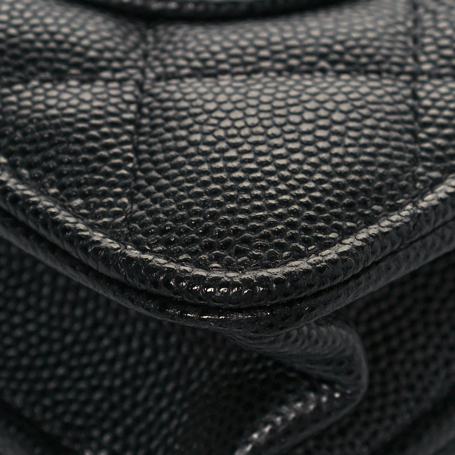 Chanel Caviar Quilted Wallet With Charms On Chain WOC Black 13 of 15