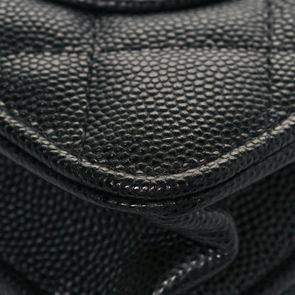 Chanel Caviar Quilted Wallet With Charms On Chain WOC Black 13 of 15