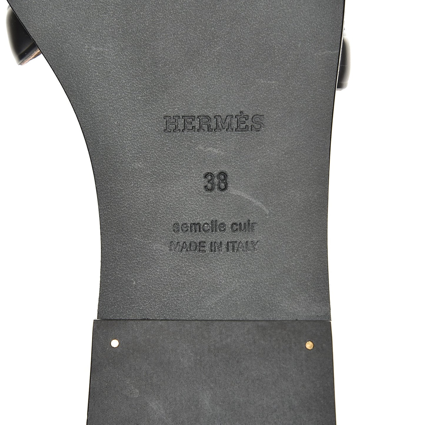 Calfskin Omaha Sandals 38 Black